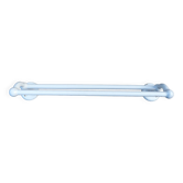 White double towel rack in enameled cast iron