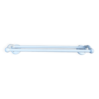 White double towel rack in enameled cast iron