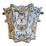Cache pot faience rouen xixeme