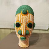African beaded head