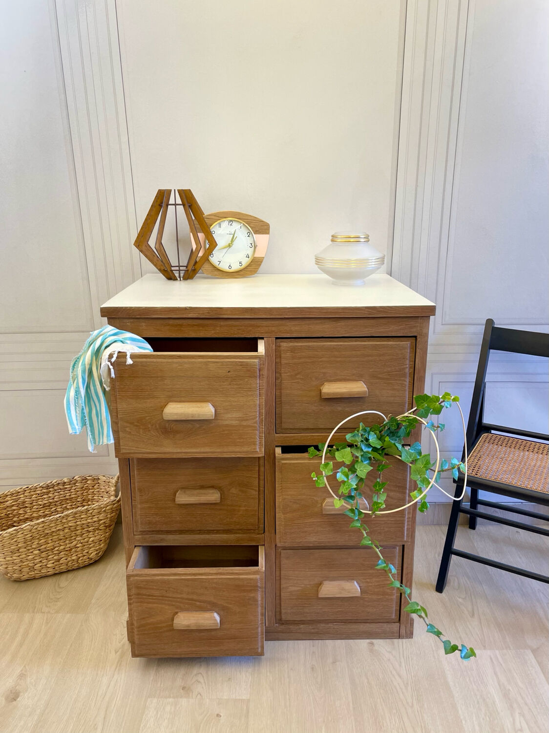 Vintage wooden workshop furniture