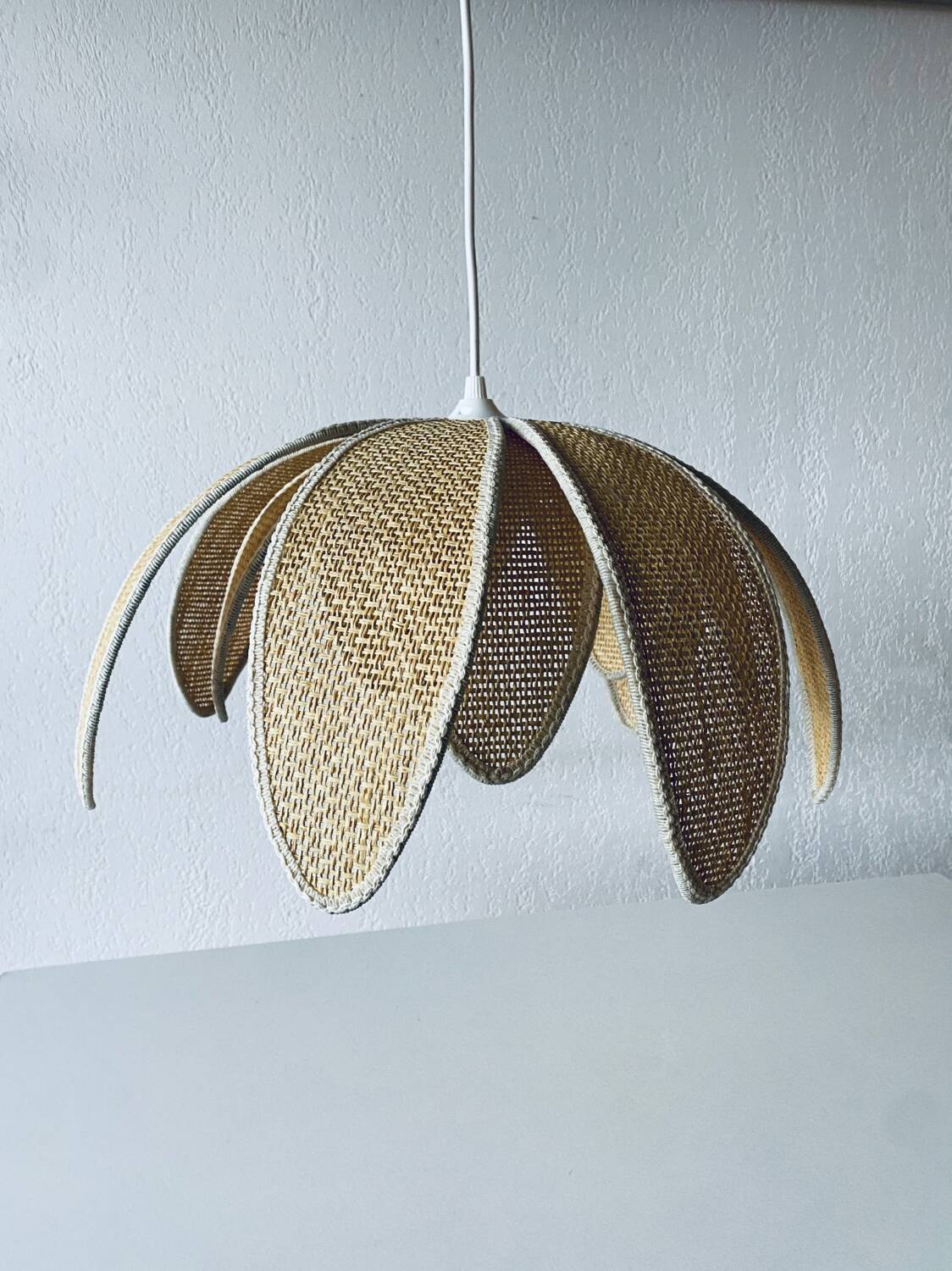 Lotus flower pendant light