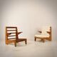 Bernard Durussel, pair of armchairs, France, 1948