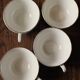 4 Céranord colored and gilded coffee cups