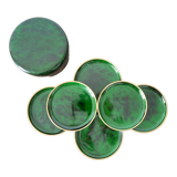 Set of 6 Lancel coasters with box