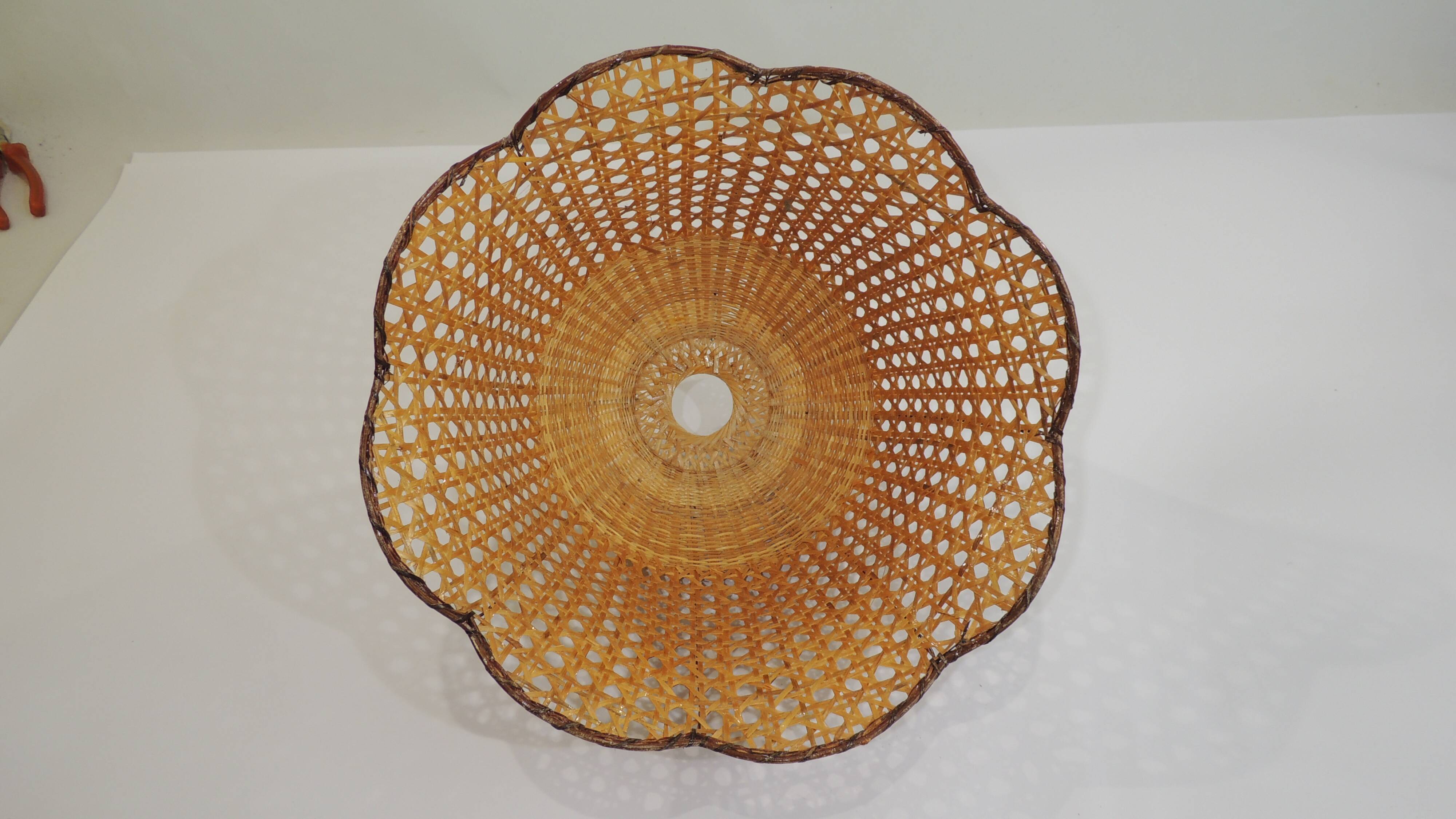Rattan suspension / lampshade / chandelier / vintage