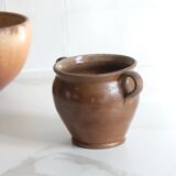 Glazed stoneware jar, antique ceramic