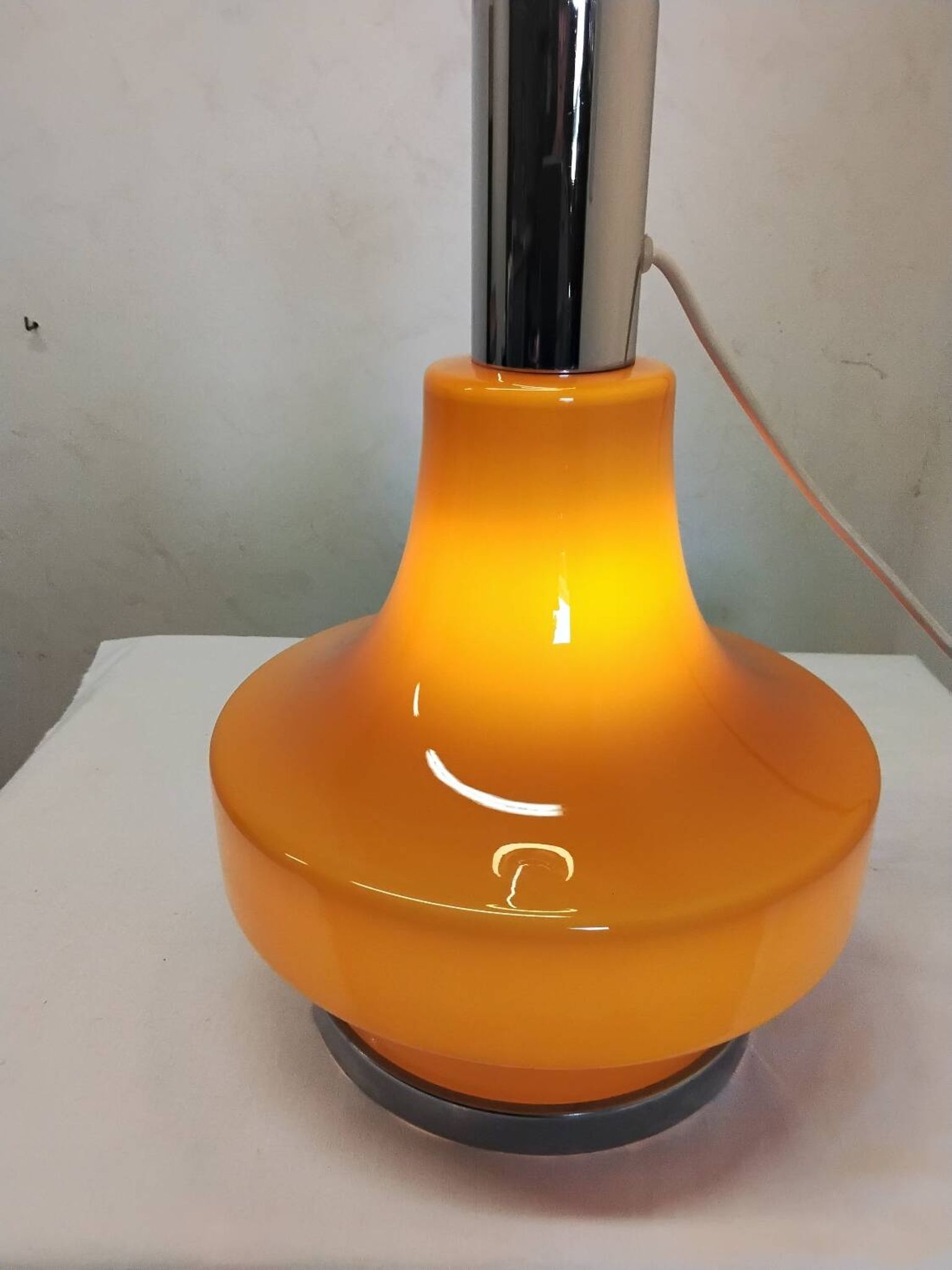 Vintage 70s Style Lamp Orange