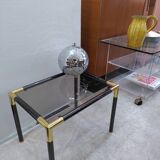 Table d'appoint vintage, métal doré