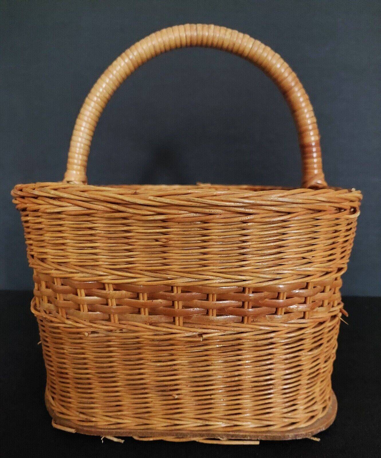 Vintage wicker basket 40 cm