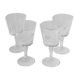 4 verres en cristal