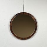 Mid-Century Danish Teak & Rosewood Mirror, 1960s