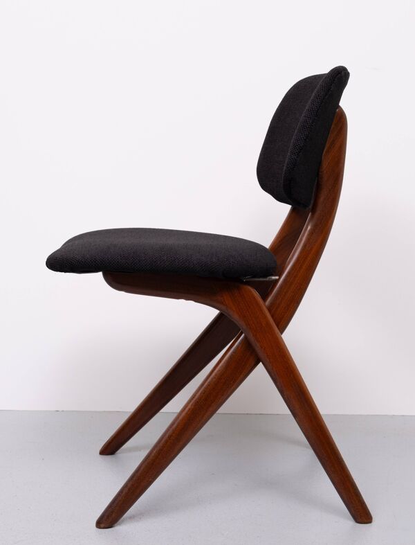 Chaises de salle à manger hollandaises Louis par Van Teeffelen pour Wébé, 1959, lot de 8