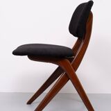 Dutch Scissors Dining Chairs Louis by Van Teeffelen for Wébé, 1959, Set of 8