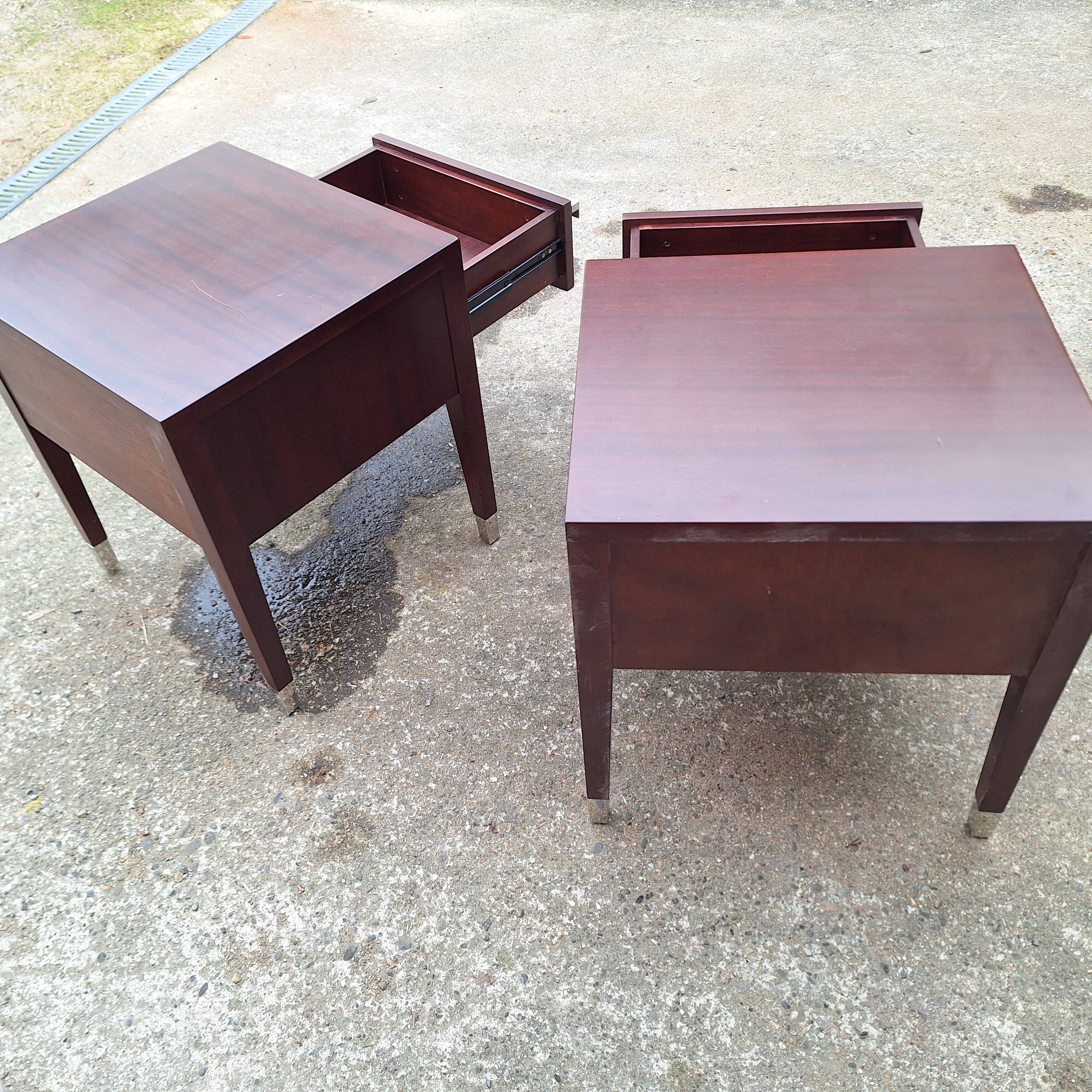 Pair of 70s hotel bedside tables