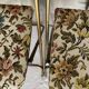 Lafuma folding chairs "Chantazur" floral upholstery from the 1960s.