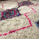 100% wool rug, handmade 225x150cm
