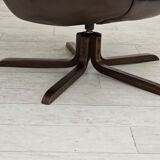 1970s, Vintage Danish leather armchair by H.W.Klein, original condition.