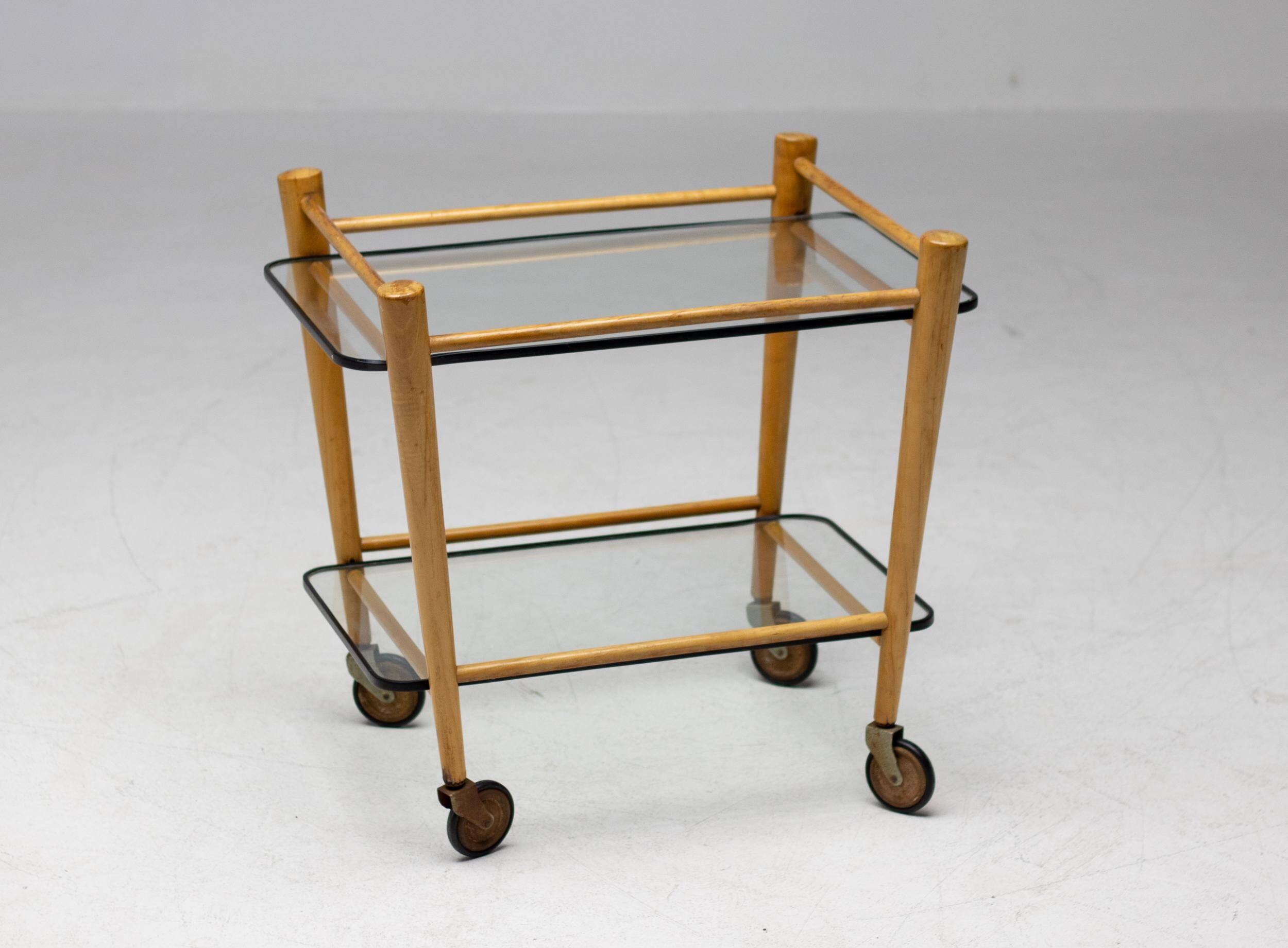 Italian conical tea trolley, circa 1950
