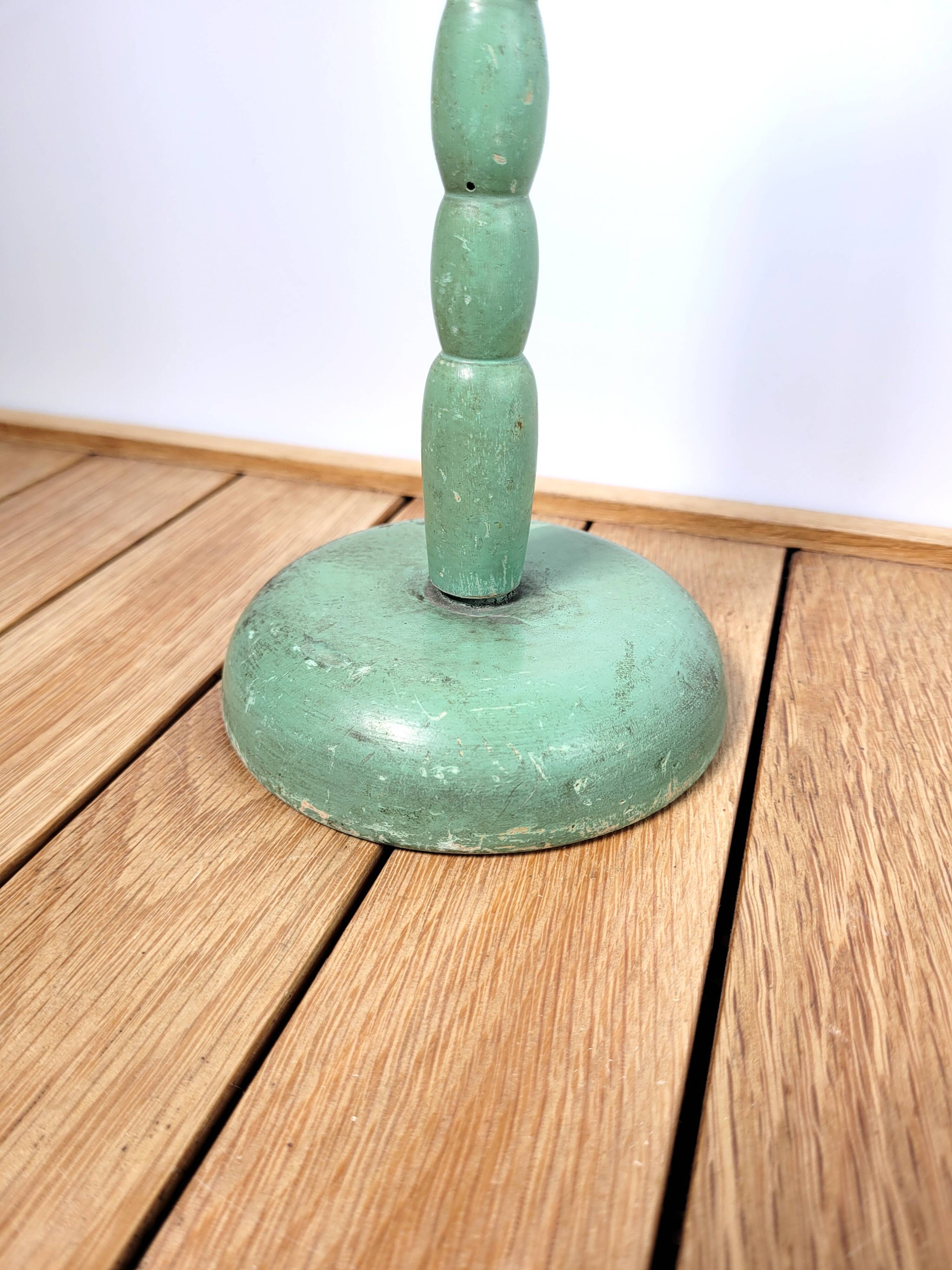 Old green hat holder