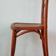 Chaise de bistrot art-nouveau en bois courbé