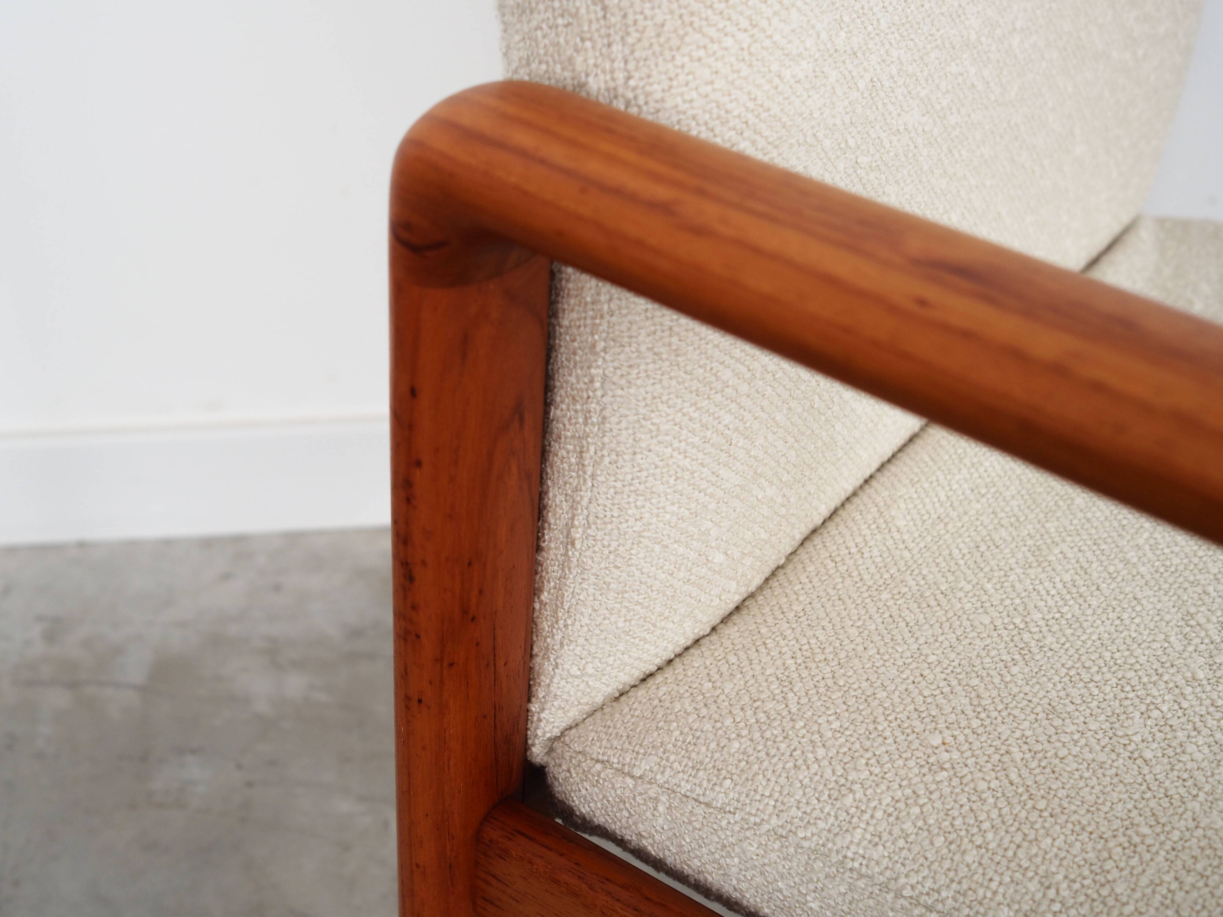Teak armchair, Danish design, 1970s, production: Denmark