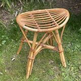 Vintage rattan stool