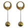Pair of Scandinavian brass wall candlesticks by Arthur Pe, Kolbäck, Sweden