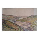 Watercolor signed A.DEVARENNE - Aber Wrack valley - 1916