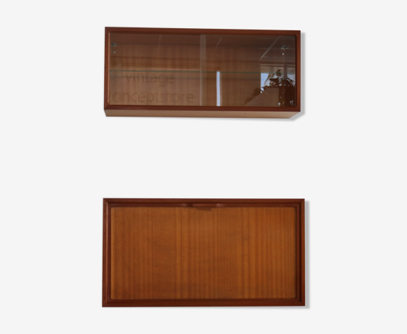Vintage wall unit of 2 cabinets