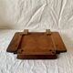 Art Deco wall mail holder in painted wood - bird decor