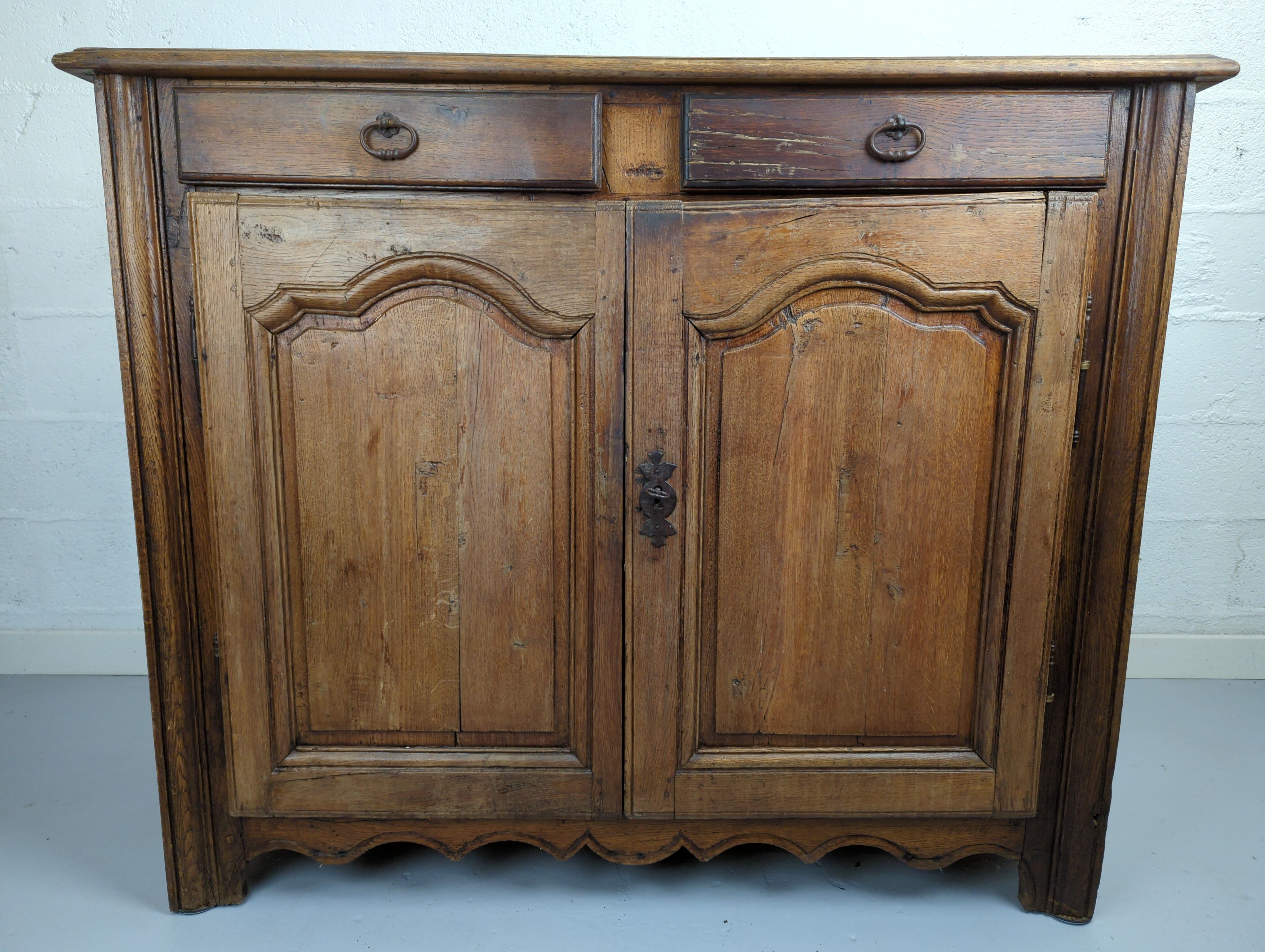 Antique sideboard two oak doors