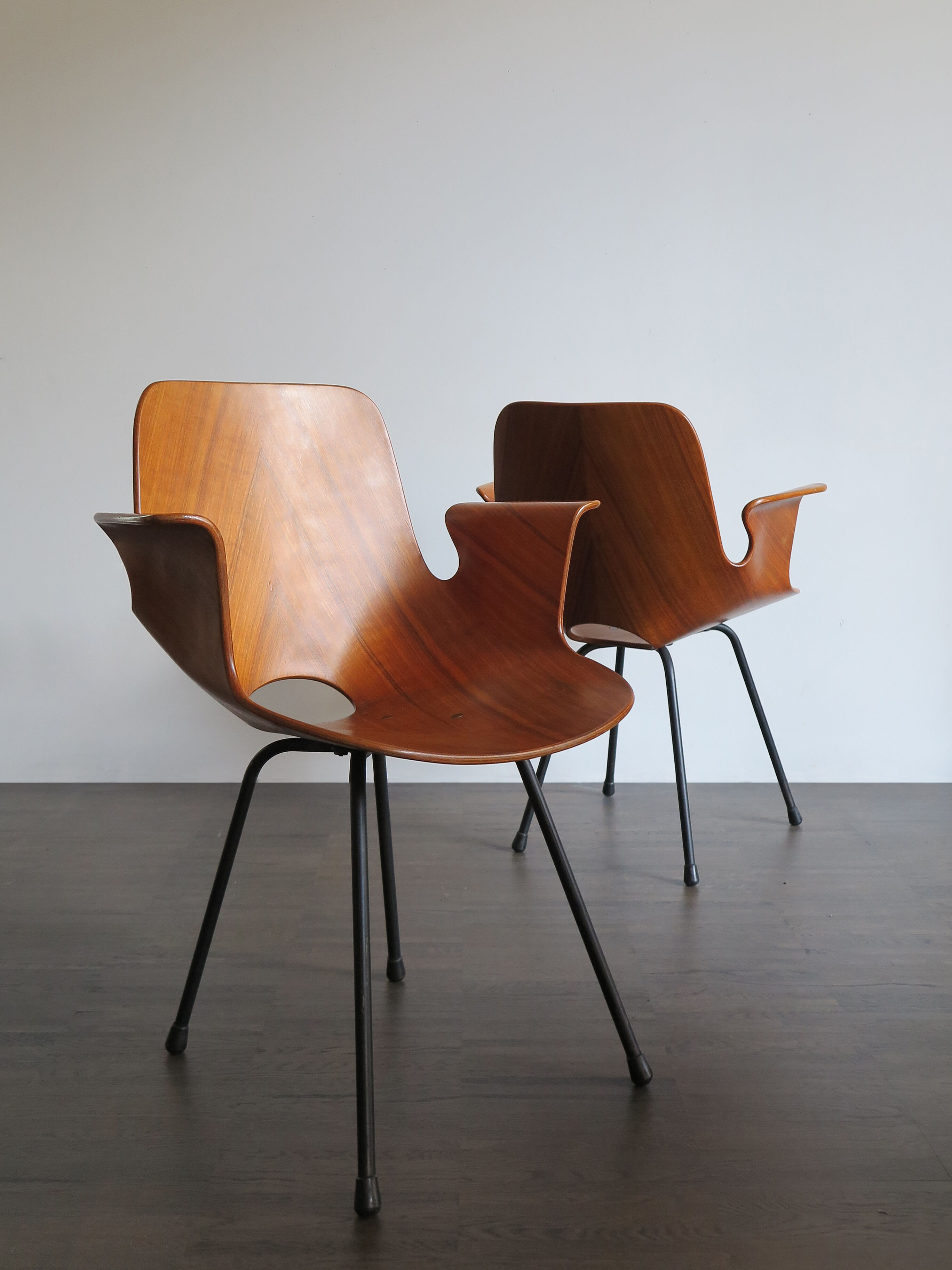 Chaises Vittorio Nobili pour Fratelli Tagliabue modèle Deadé années 1950