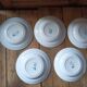 Set of 5 hollow plates St Amand in ceramic