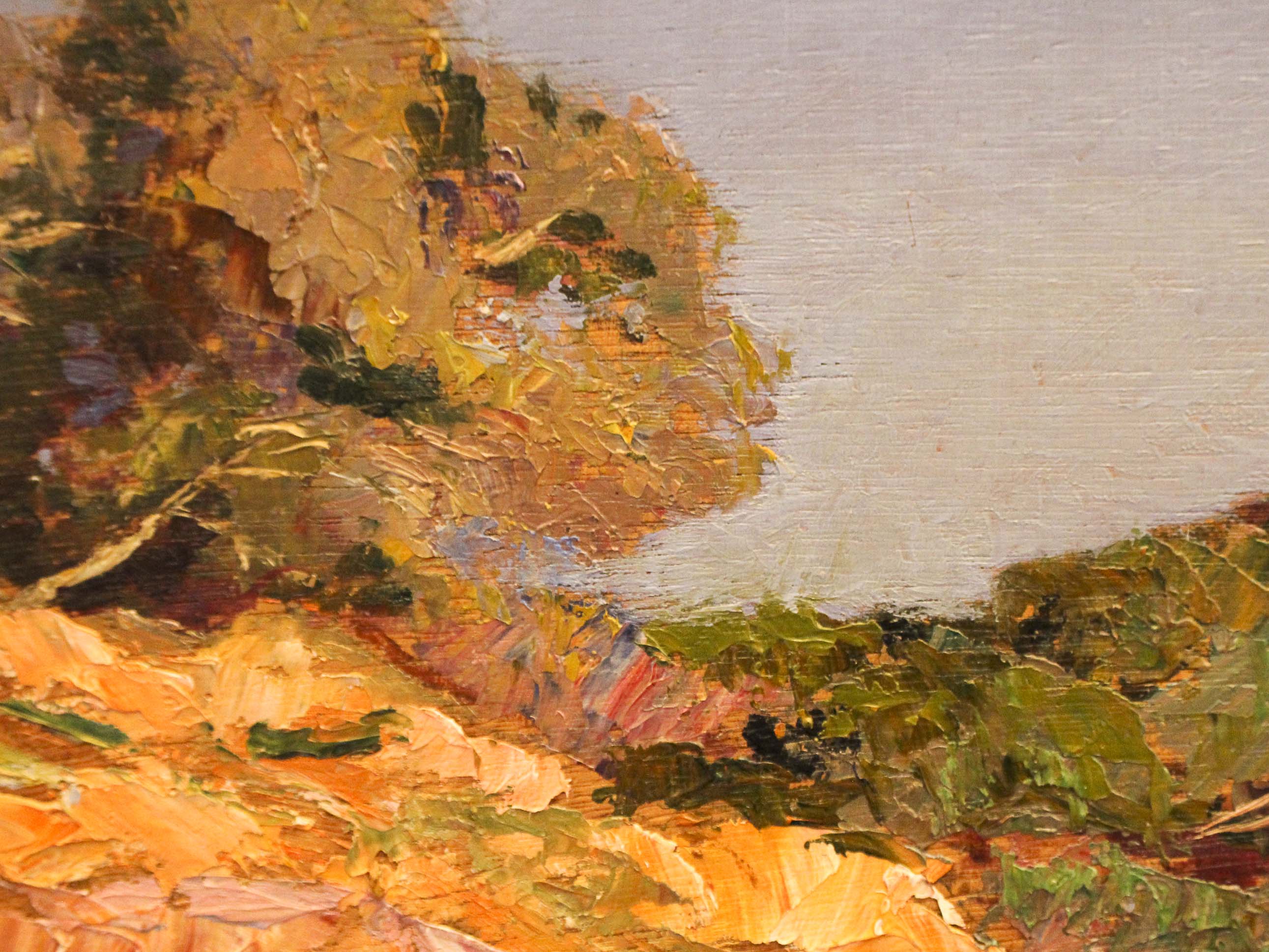 Oil on Panel Porquerolles by Geo Gyaniny