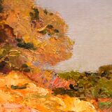 Oil on Panel Porquerolles by Geo Gyaniny