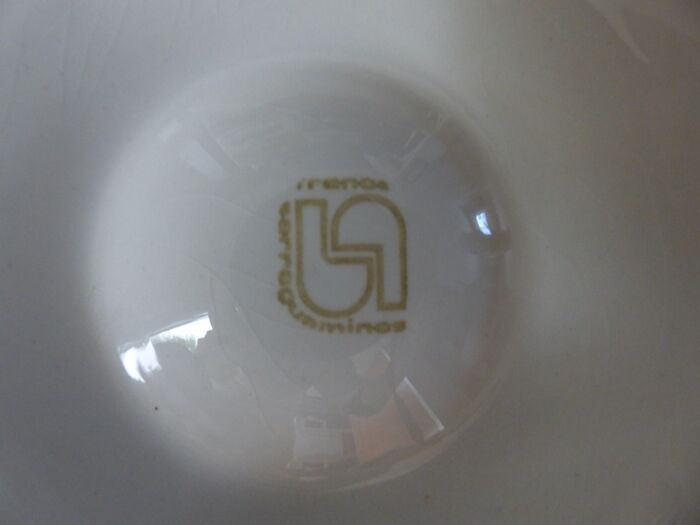 SARREGUEMINE brand polychrome earthenware oyster service