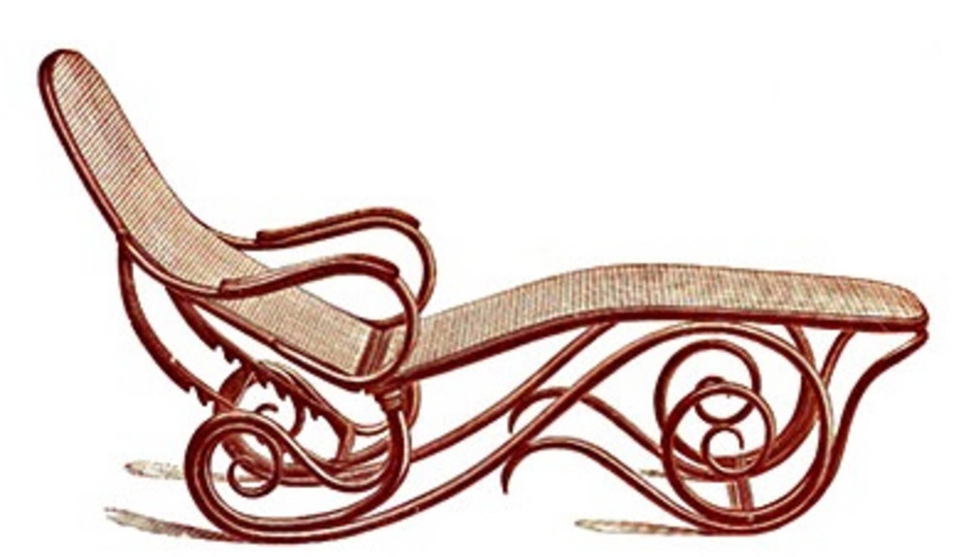 Thonet chaise longue No. 2 (No. 9702) 1900s