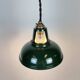 Vintage Industrial Green Painted Ceiling Lamp, 2000s