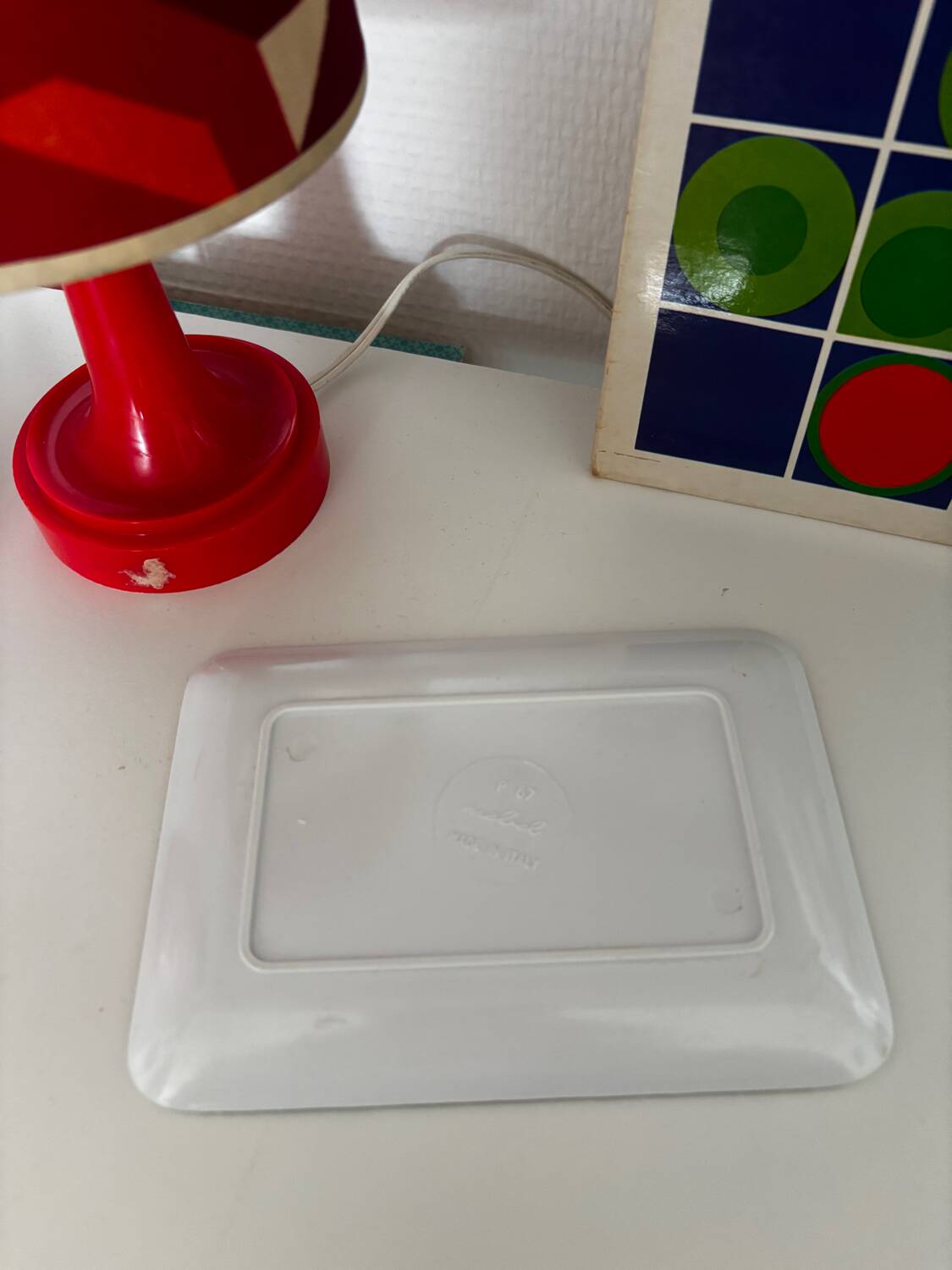 Vintage melamine pocket emptier Mebel Lorenzo Prato