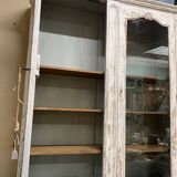 Large oak dresser with white patina