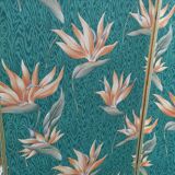 Large vintage fabric screen