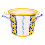 Signed glazed ceramic ice buckets