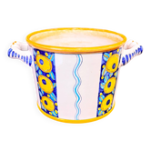 Signed glazed ceramic ice buckets