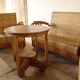 Art Deco Rattan and Teak Living Room Set from the 40s-50s.