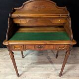 Louis XVI style cylinder desk in walnut