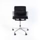 Charles & Ray Eames EA217 Office Chair in Chrome and Black leather, Vitra