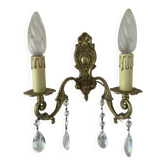 Applique en bronze et pampilles
