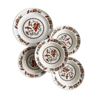 Assiettes et plat Sarreguemines Syracuse