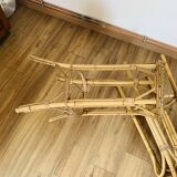 Pair of high rattan stools